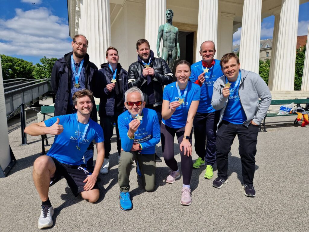 Team von JobCloud HR Tech beim Vienna City Marathon